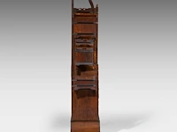 A fine japanese marquetry (yosegi-zaiku) shodona, meiji period (1868-1912), h 165 cm - w 90,5 cm - d 32 cm - afbeelding 4 van  6