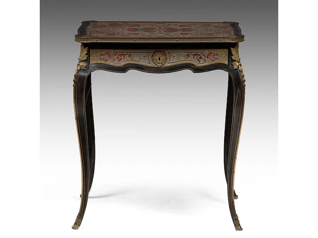A fine napoleon iii boulle work lady's dressing table, late 19thc 72 x 63 x 45 cm. (28.35 x 24.80 x 17.71 in.) - afbeelding 4 van  8