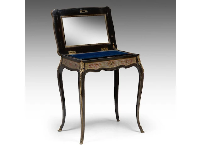 A fine napoleon iii boulle work lady's dressing table, late 19thc 72 x 63 x 45 cm. (28.35 x 24.80 x 17.71 in.) - afbeelding 6 van  8