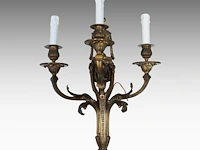 A fine pair of louis xvi style gilt bronze wall appliques 57 cm. (22.44 in.) - afbeelding 2 van  5