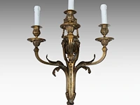 A fine pair of louis xvi style gilt bronze wall appliques 57 cm. (22.44 in.) - afbeelding 3 van  5