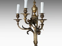A fine pair of louis xvi style gilt bronze wall appliques 57 cm. (22.44 in.) - afbeelding 5 van  5
