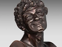 A fine pair of patinated bronze busts by victor paillard & romain, paris total 47 cm. (18 1/2 in.) - afbeelding 7 van  7
