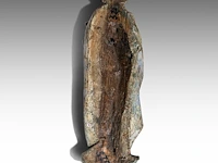 A fine polychrome oak sculpture of a saint, early 16thc, flemish 72 cm. (28.35 in.) - afbeelding 3 van  5