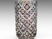 A fine ruby-overlay crystal-cut val-saint-lambert vase 32 cm. (12.59 in.) - afbeelding 2 van  7