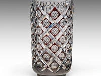 A fine ruby-overlay crystal-cut val-saint-lambert vase 32 cm. (12.59 in.) - afbeelding 3 van  7
