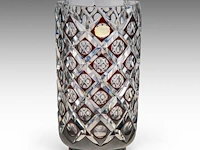 A fine ruby-overlay crystal-cut val-saint-lambert vase 32 cm. (12.59 in.) - afbeelding 4 van  7