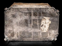 A fine silver-plated jewellery box, relief decorated with hunting scenes 15 x 20 x 13 cm. (5.91 x 7.87 x 5.12 in.) - afbeelding 7 van  8