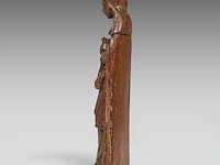 A flemish oak sculpture of saint anne teaching the virgin to read, 16thc 88 cm. (34.64 in.) - afbeelding 3 van  9