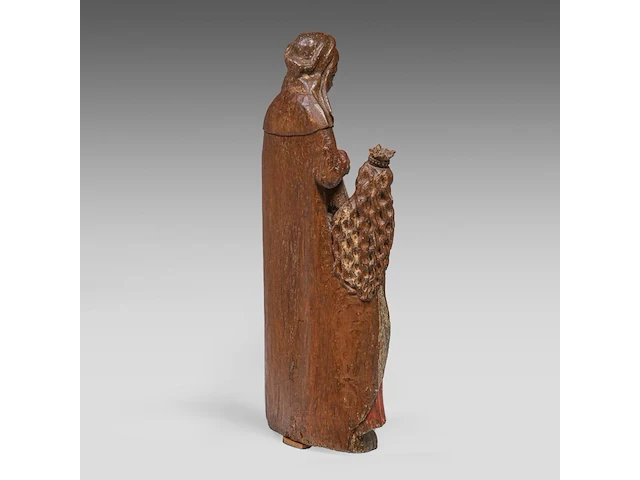 A flemish oak sculpture of saint anne teaching the virgin to read, 16thc 88 cm. (34.64 in.) - afbeelding 5 van  9