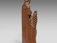 A flemish oak sculpture of saint anne teaching the virgin to read, 16thc 88 cm. (34.64 in.) - afbeelding 5 van  9