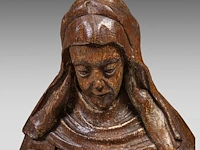A flemish oak sculpture of saint anne teaching the virgin to read, 16thc 88 cm. (34.64 in.) - afbeelding 8 van  9