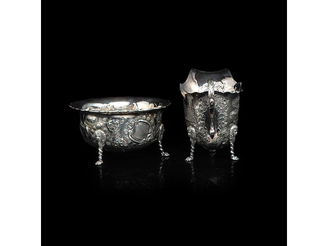 A four-part irish silver coffee and tea set on a matching tray, irish hallmark, year letter d (1971), 925/000, maker's mark rii, h 7 - 18 cm, total weight: 4210 g - afbeelding 3 van  20