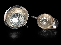A four-part irish silver coffee and tea set on a matching tray, irish hallmark, year letter d (1971), 925/000, maker's mark rii, h 7 - 18 cm, total weight: 4210 g - afbeelding 6 van  20