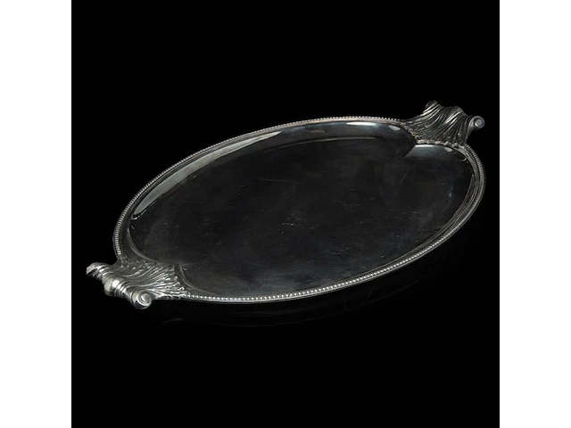 A four-part irish silver coffee and tea set on a matching tray, irish hallmark, year letter d (1971), 925/000, maker's mark rii, h 7 - 18 cm, total weight: 4210 g - afbeelding 13 van  20