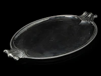A four-part irish silver coffee and tea set on a matching tray, irish hallmark, year letter d (1971), 925/000, maker's mark rii, h 7 - 18 cm, total weight: 4210 g - afbeelding 13 van  20