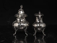A four-part silver coffee and tea set, dutch duty mark 835/000, h 16,5 - 31 cm, weight: ca 3617 g - afbeelding 14 van  14