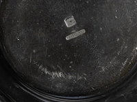 A french silver water kettle on turned wooden feet, french hallmark (1838-1961), 925/000, makers' mark risler & carré, paris, h 35 cm, 1395 g, the burner is added and marked christofle - afbeelding 3 van  22