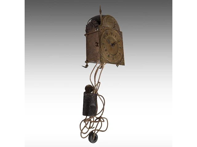 A george ii brass lantern clock by georges clarke (act. 1725-1766) 36 cm. (14.16 in.) - afbeelding 2 van  4
