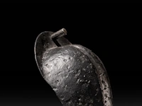 A german renaissance iron codpiece for an armour, ca. 1580 20 cm. (7.87 in.) - afbeelding 4 van  4