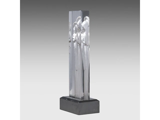 A glass art deco sculpture of the madonna and child by rené lalique (1860-1945) 37.5 cm. (14.75 in.) - afbeelding 5 van  6