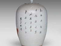 A group of chinese famille rose ware, incl. a ‘buddhist lion’ ginger jar and a series of two fine plates, 19thc and 18thc, tallest h 34 cm (11) - afbeelding 5 van  20