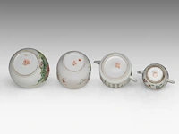A group of chinese famille rose ware, incl. two fine teapots, some signed, some marked and of the tongzhi period, tallest h 16,5 cm (6) - afbeelding 9 van  10