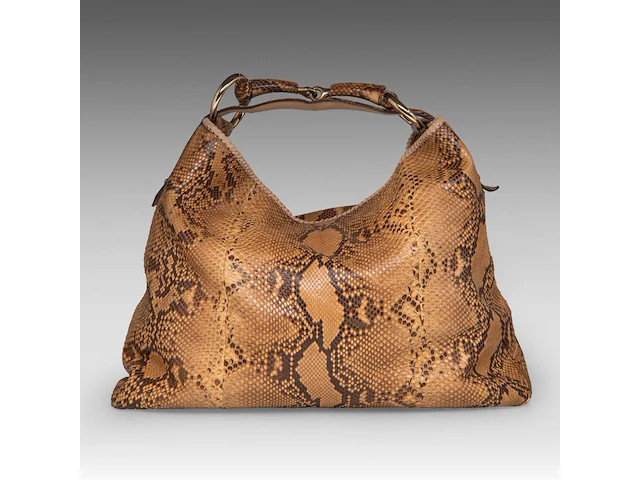 A gucci python tote bag 35 x 47 x 11 cm. (13.77 x 18 1/2 x 4.33 in.) - afbeelding 1 van  8