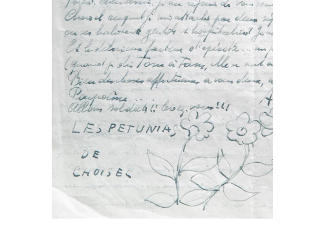A handwritten letter by paul delvaux (1897-1994) to his friends claude and ruth spaak, 1948 - afbeelding 3 van  4