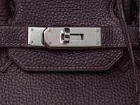 A hermès birkin 35 raisin veau togo handbag with ck hardware 25 x 35 x 17 cm. (9.83 x 13.77 x 6.69 in.) - afbeelding 4 van  18