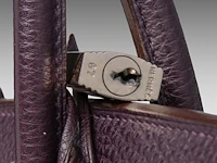 A hermès birkin 35 raisin veau togo handbag with ck hardware 25 x 35 x 17 cm. (9.83 x 13.77 x 6.69 in.) - afbeelding 5 van  18