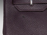 A hermès birkin 35 raisin veau togo handbag with ck hardware 25 x 35 x 17 cm. (9.83 x 13.77 x 6.69 in.) - afbeelding 9 van  18