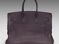 A hermès birkin 35 raisin veau togo handbag with ck hardware 25 x 35 x 17 cm. (9.83 x 13.77 x 6.69 in.) - afbeelding 14 van  18