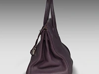 A hermès birkin 35 raisin veau togo handbag with ck hardware 25 x 35 x 17 cm. (9.83 x 13.77 x 6.69 in.) - afbeelding 15 van  18