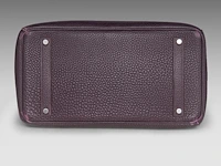 A hermès birkin 35 raisin veau togo handbag with ck hardware 25 x 35 x 17 cm. (9.83 x 13.77 x 6.69 in.) - afbeelding 17 van  18