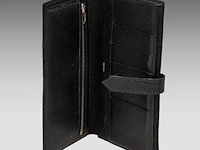 A hermès black lizard bearn wallet 9.5 x 17.5 cm. (3.74 x 6.88 in.) - afbeelding 5 van  9