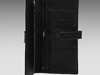 A hermès black lizard bearn wallet 9.5 x 17.5 cm. (3.74 x 6.88 in.) - afbeelding 7 van  9