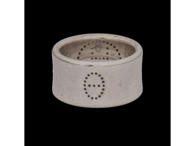 A hermès eclipse ruban sterling silver ring - afbeelding 6 van  13