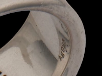 A hermès eclipse ruban sterling silver ring - afbeelding 8 van  13