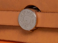 A hermès 'herbag' 31 in leather and orange toile, includes pouch, h 25 - w 31 - d 10 cm - afbeelding 6 van  18