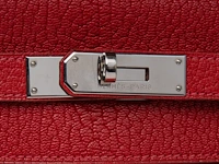 A hermès kelly 32 chèvre de coromandel sellier handbag with palladium ck hardware 23 x 32 x 12 cm. (9.06 x 12.59 x 4.71 in.) - afbeelding 5 van  21