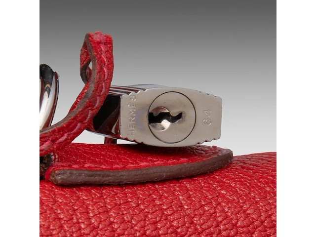 A hermès kelly 32 chèvre de coromandel sellier handbag with palladium ck hardware 23 x 32 x 12 cm. (9.06 x 12.59 x 4.71 in.) - afbeelding 6 van  21