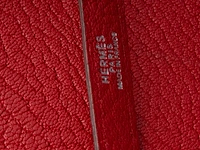 A hermès kelly 32 chèvre de coromandel sellier handbag with palladium ck hardware 23 x 32 x 12 cm. (9.06 x 12.59 x 4.71 in.) - afbeelding 8 van  21