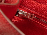 A hermès kelly 32 chèvre de coromandel sellier handbag with palladium ck hardware 23 x 32 x 12 cm. (9.06 x 12.59 x 4.71 in.) - afbeelding 11 van  21