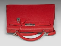 A hermès kelly 32 chèvre de coromandel sellier handbag with palladium ck hardware 23 x 32 x 12 cm. (9.06 x 12.59 x 4.71 in.) - afbeelding 19 van  21