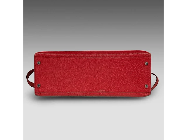 A hermès kelly 32 chèvre de coromandel sellier handbag with palladium ck hardware 23 x 32 x 12 cm. (9.06 x 12.59 x 4.71 in.) - afbeelding 20 van  21