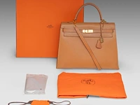 A hermès kelly 35 sellier veau epsom handbag with cc hardware 24.5 x 35 x 13 cm. (9.65 x 13.77 x 5.12 in.) - afbeelding 9 van  19