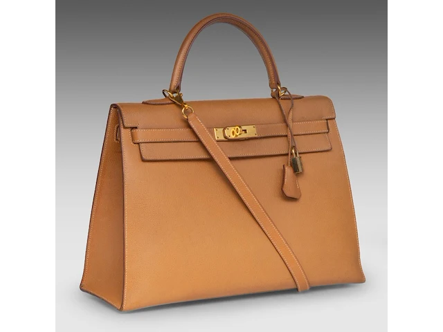 A hermès kelly 35 sellier veau epsom handbag with cc hardware 24.5 x 35 x 13 cm. (9.65 x 13.77 x 5.12 in.) - afbeelding 12 van  19