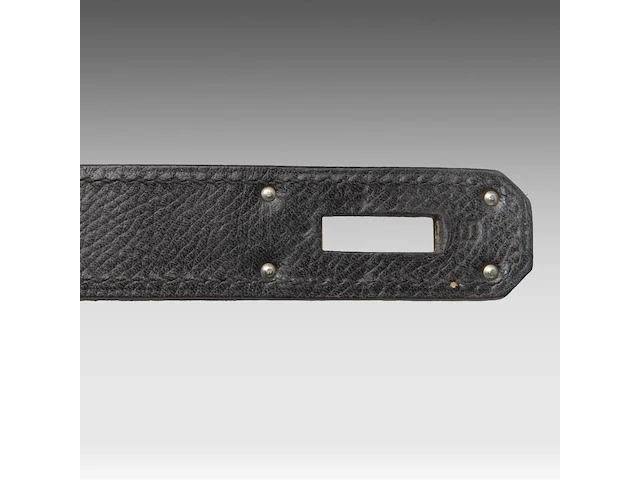 A hermès kelly 40 retourné in black veau epsom handbag with ck hardware 27 x 40 x 13 cm. (10.63 x 15 3/4 x 5.12 in.) - afbeelding 8 van  36