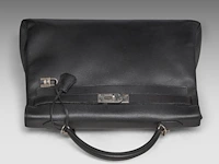 A hermès kelly 40 retourné in black veau epsom handbag with ck hardware 27 x 40 x 13 cm. (10.63 x 15 3/4 x 5.12 in.) - afbeelding 18 van  36